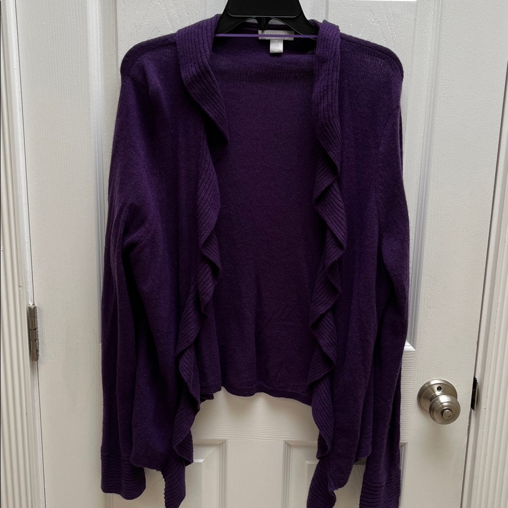 Charter Club Women's Purple Cashmere Sweater